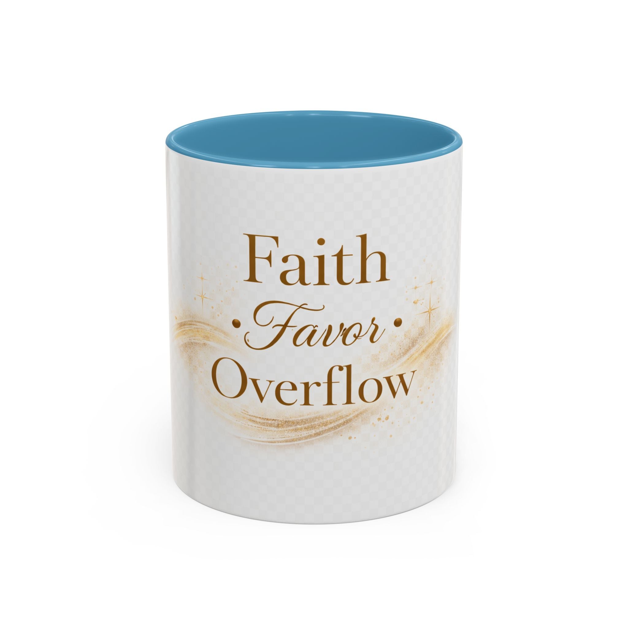 Copy of Faith Favor Overflow Ceramic Coffee Mug – Inspirational Christian Accent Mug
