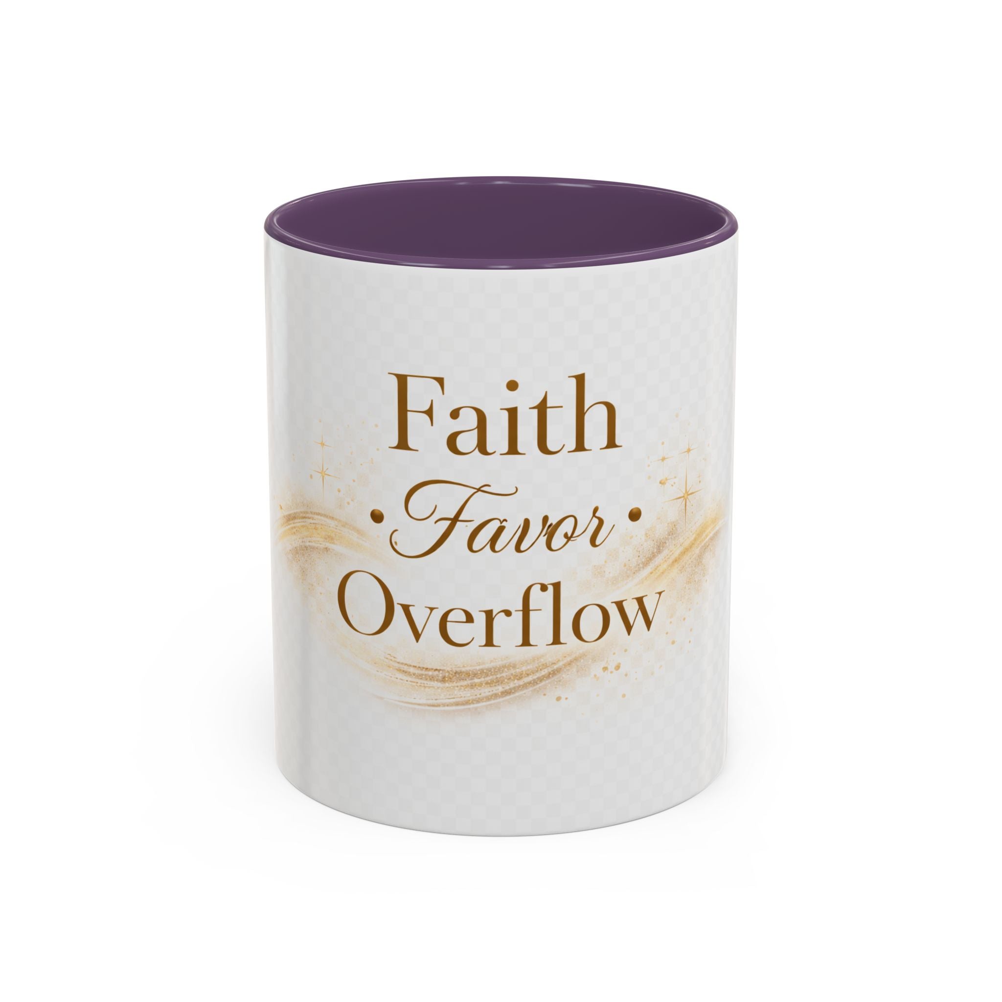 Copy of Faith Favor Overflow Ceramic Coffee Mug – Inspirational Christian Accent Mug