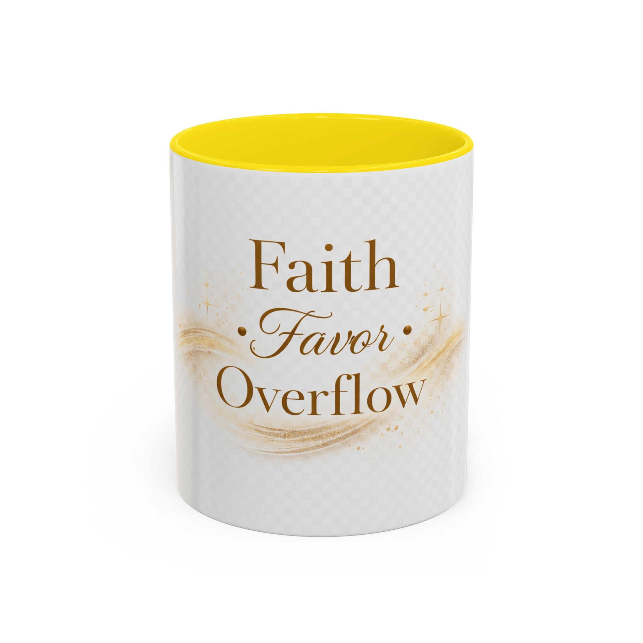 Copy of Faith Favor Overflow Ceramic Coffee Mug – Inspirational Christian Accent Mug