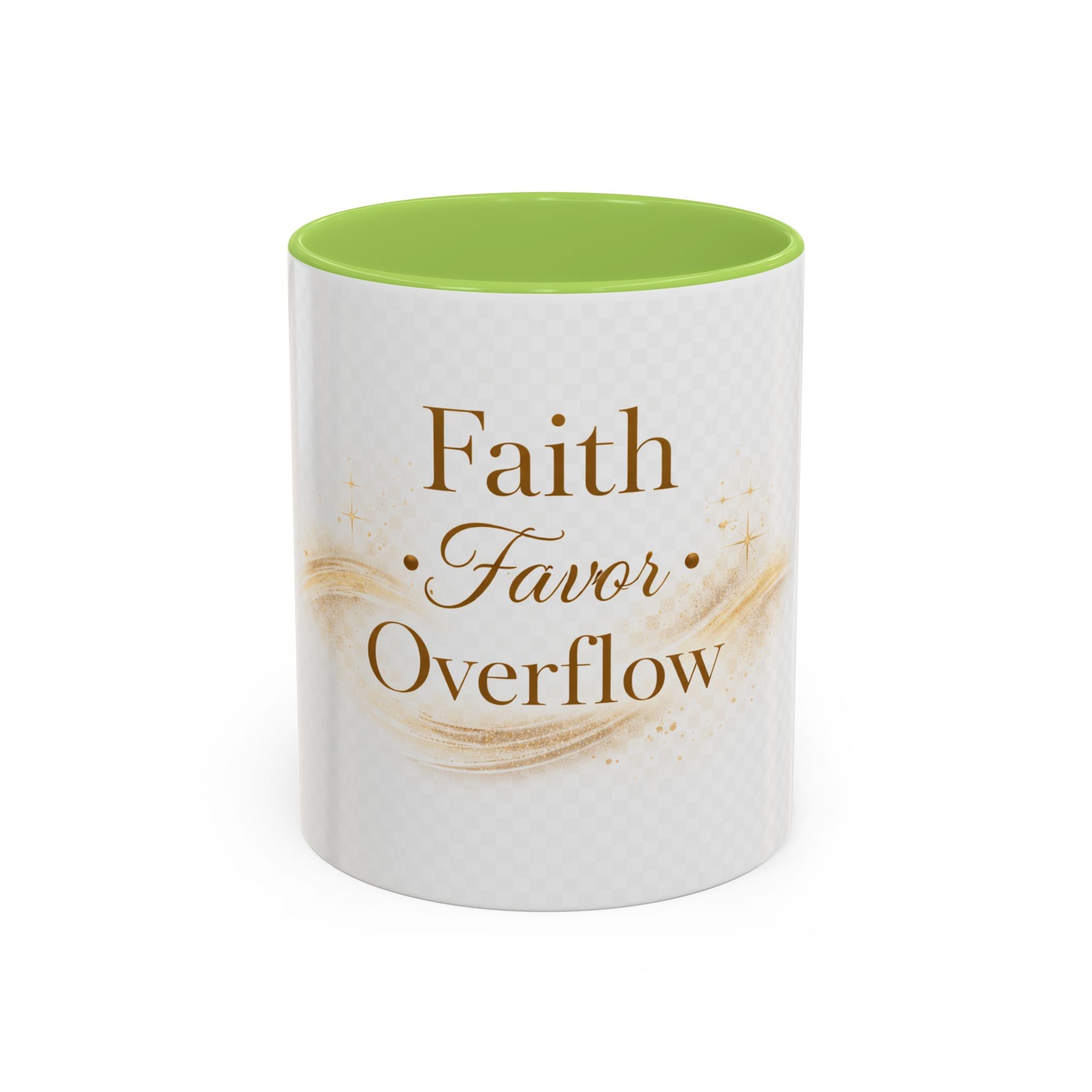 Copy of Faith Favor Overflow Ceramic Coffee Mug – Inspirational Christian Accent Mug