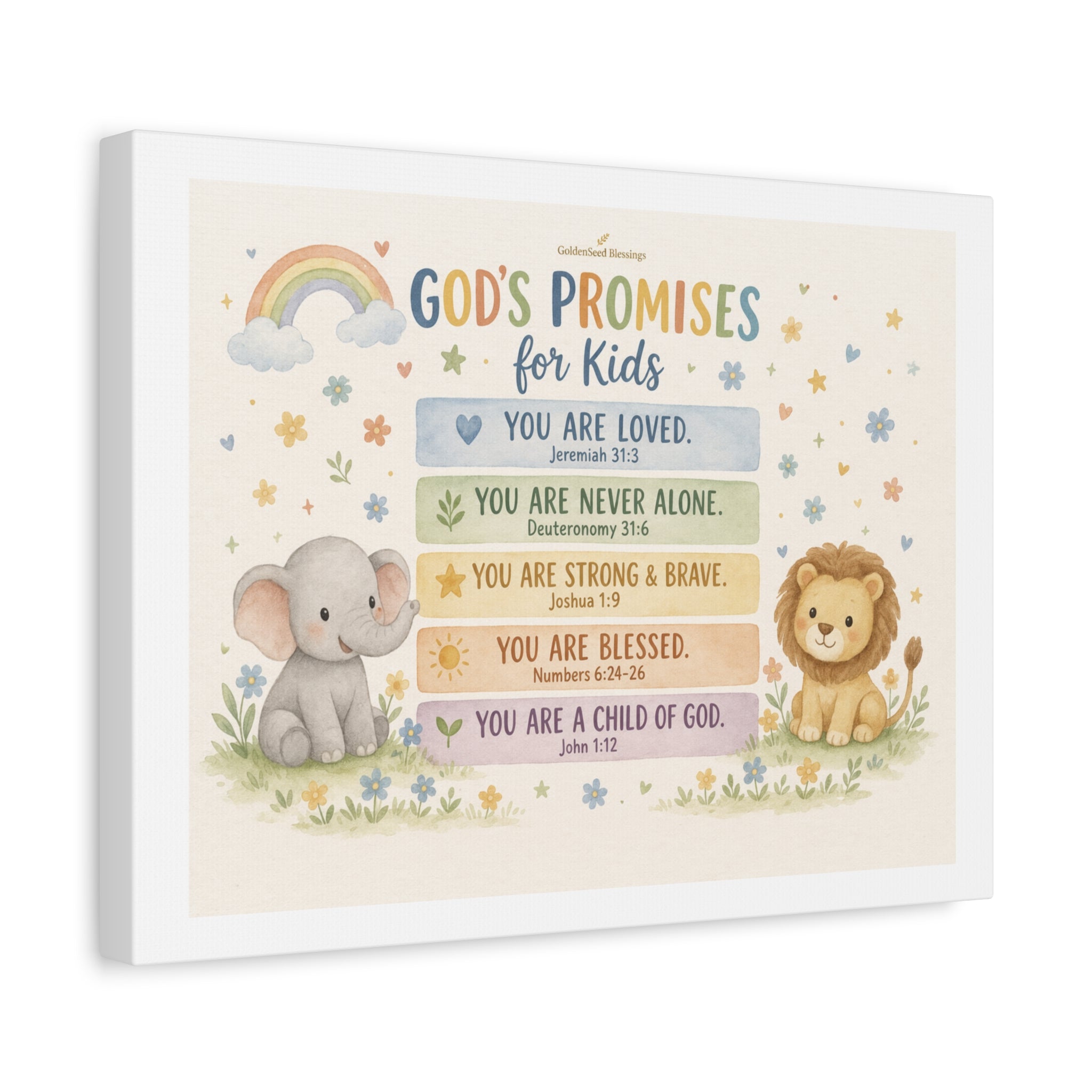 God’s Promises for Kids Christian Wall Art