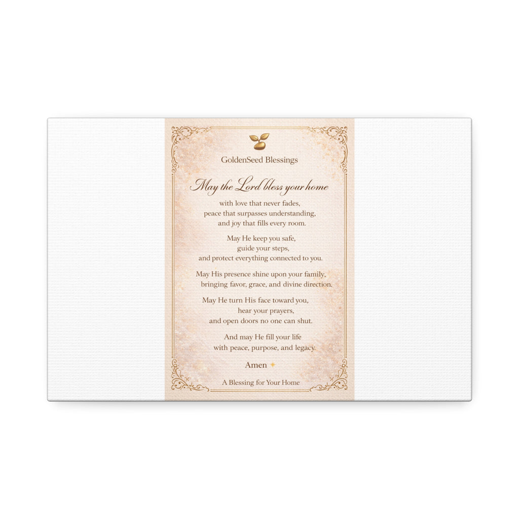 Bless Our Home Wall Art| May the Lord Bless Your Home| GoldenSeed Blessings