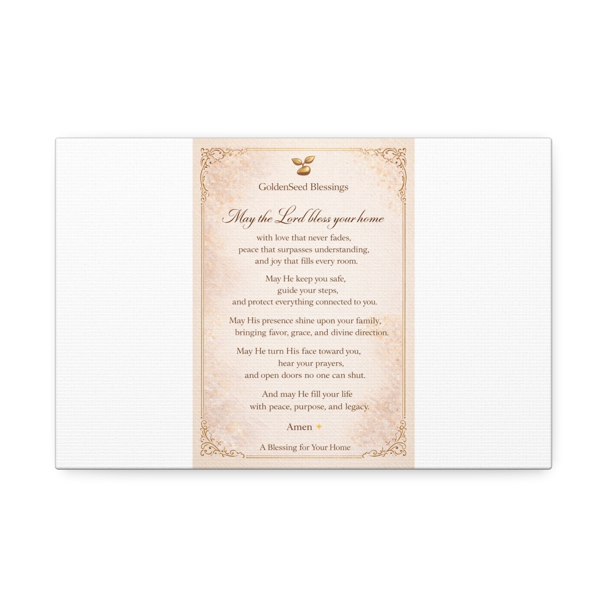 Bless Our Home Wall Art| May the Lord Bless Your Home| GoldenSeed Blessings