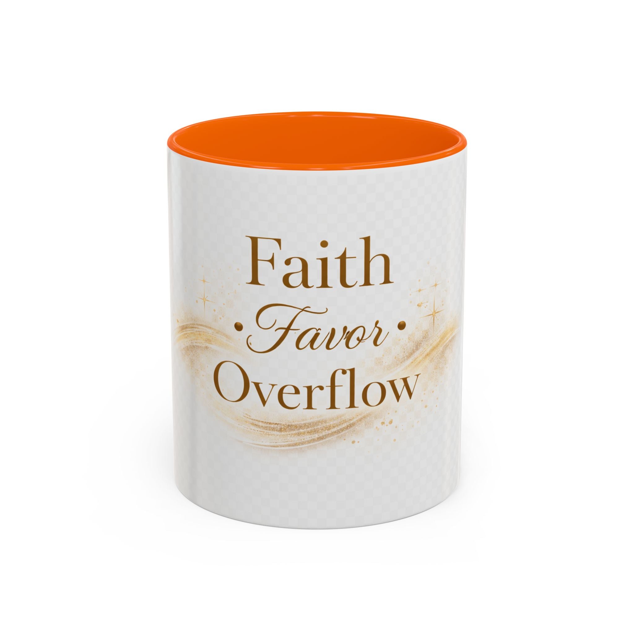 Copy of Faith Favor Overflow Ceramic Coffee Mug – Inspirational Christian Accent Mug