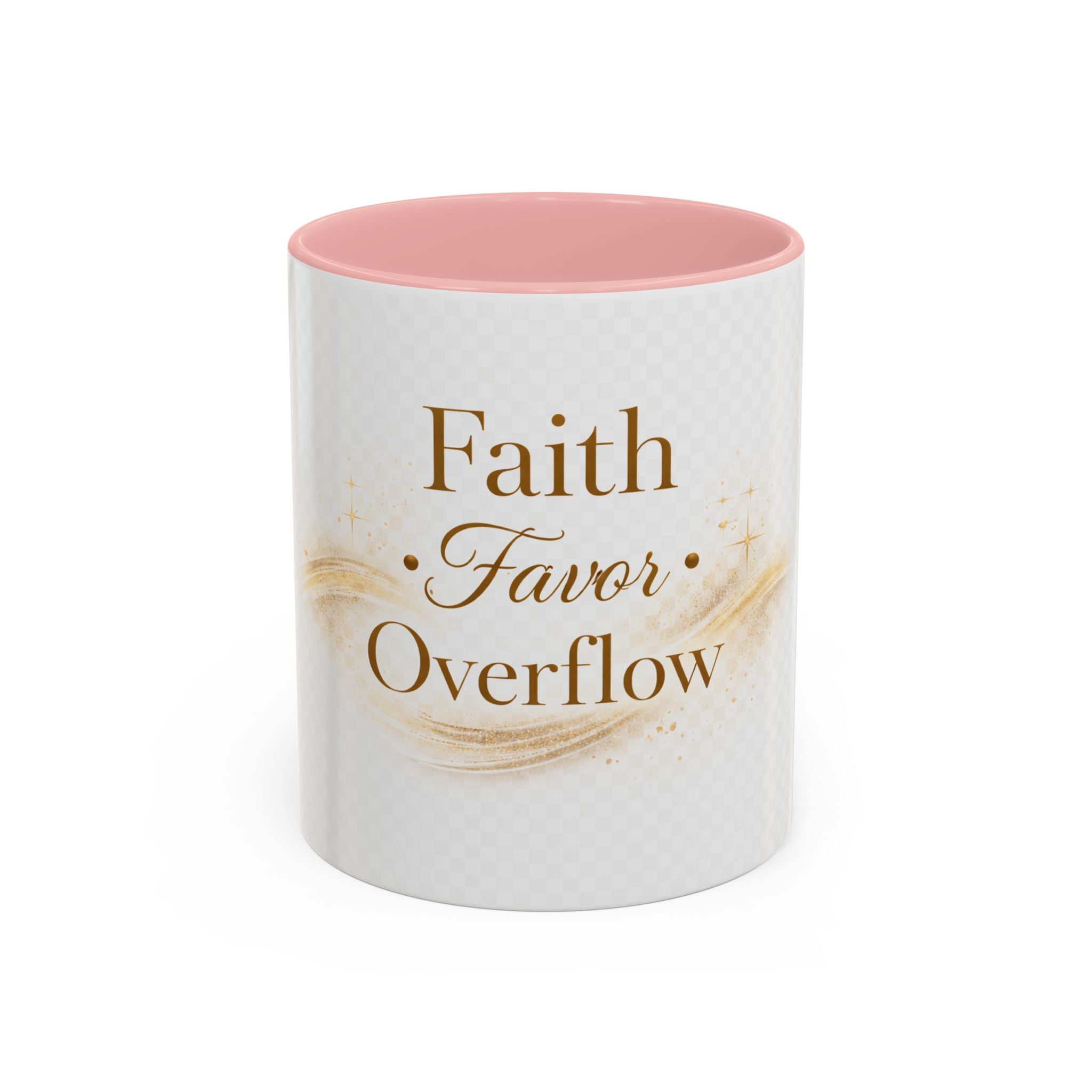 Copy of Faith Favor Overflow Ceramic Coffee Mug – Inspirational Christian Accent Mug