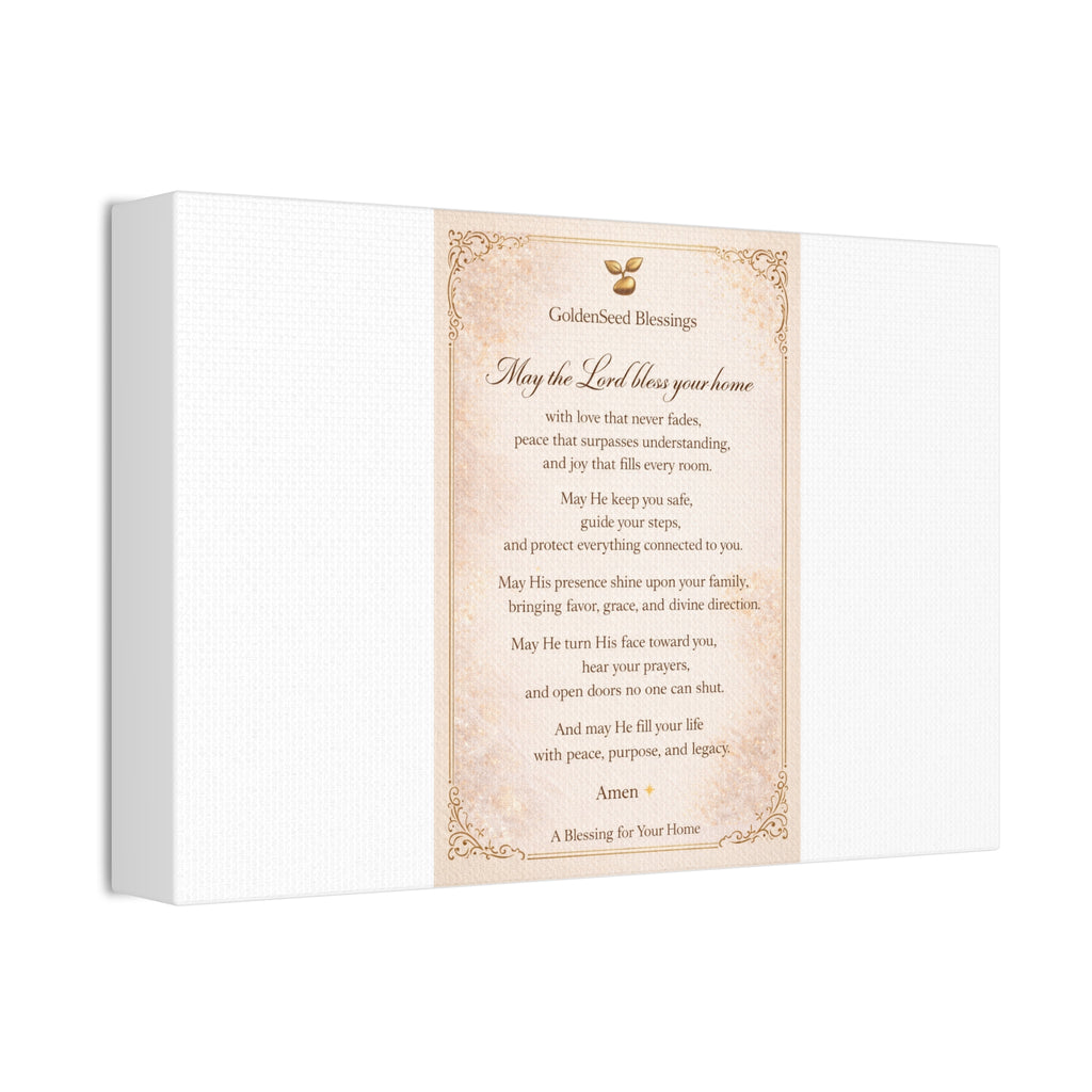 Bless Our Home Wall Art| May the Lord Bless Your Home| GoldenSeed Blessings