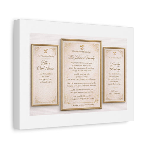 Family Blessings set (personalized Wall Art with Prayer & God' Promises
