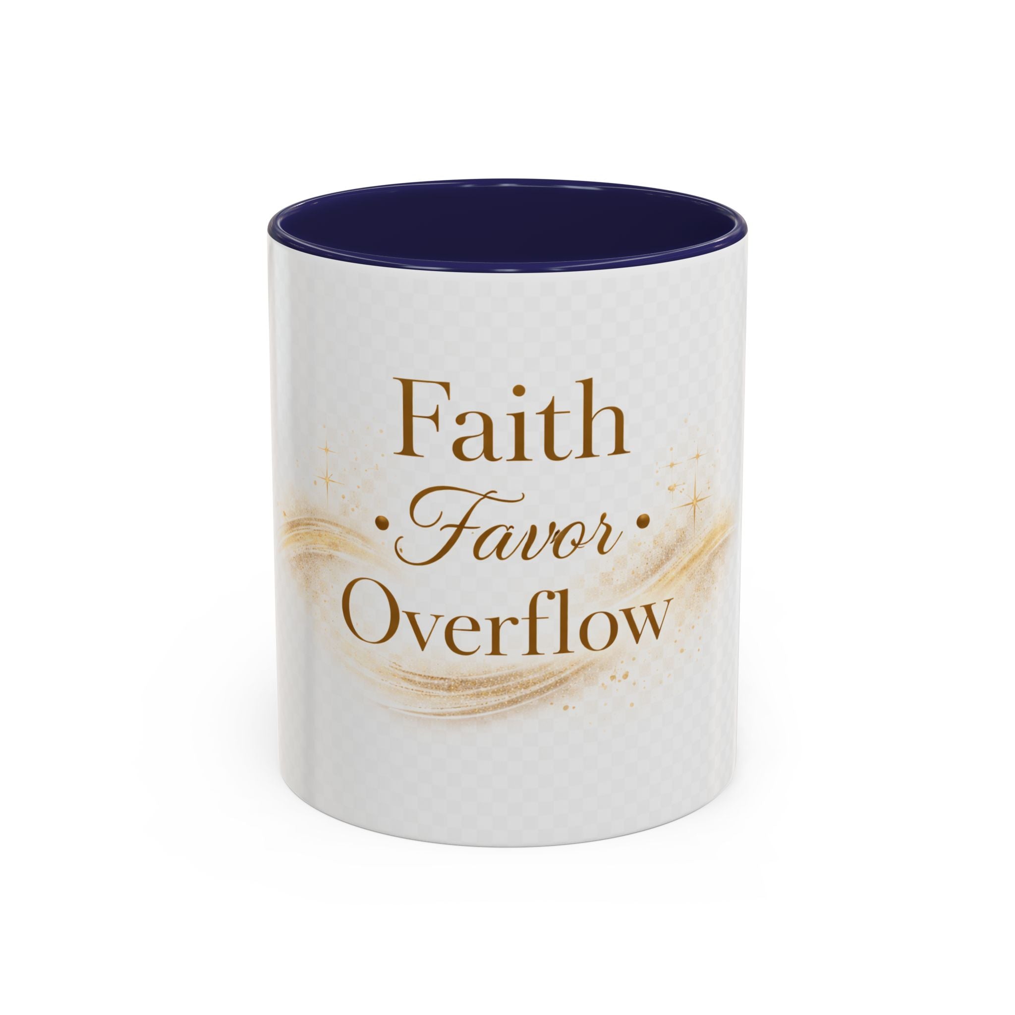 Copy of Faith Favor Overflow Ceramic Coffee Mug – Inspirational Christian Accent Mug