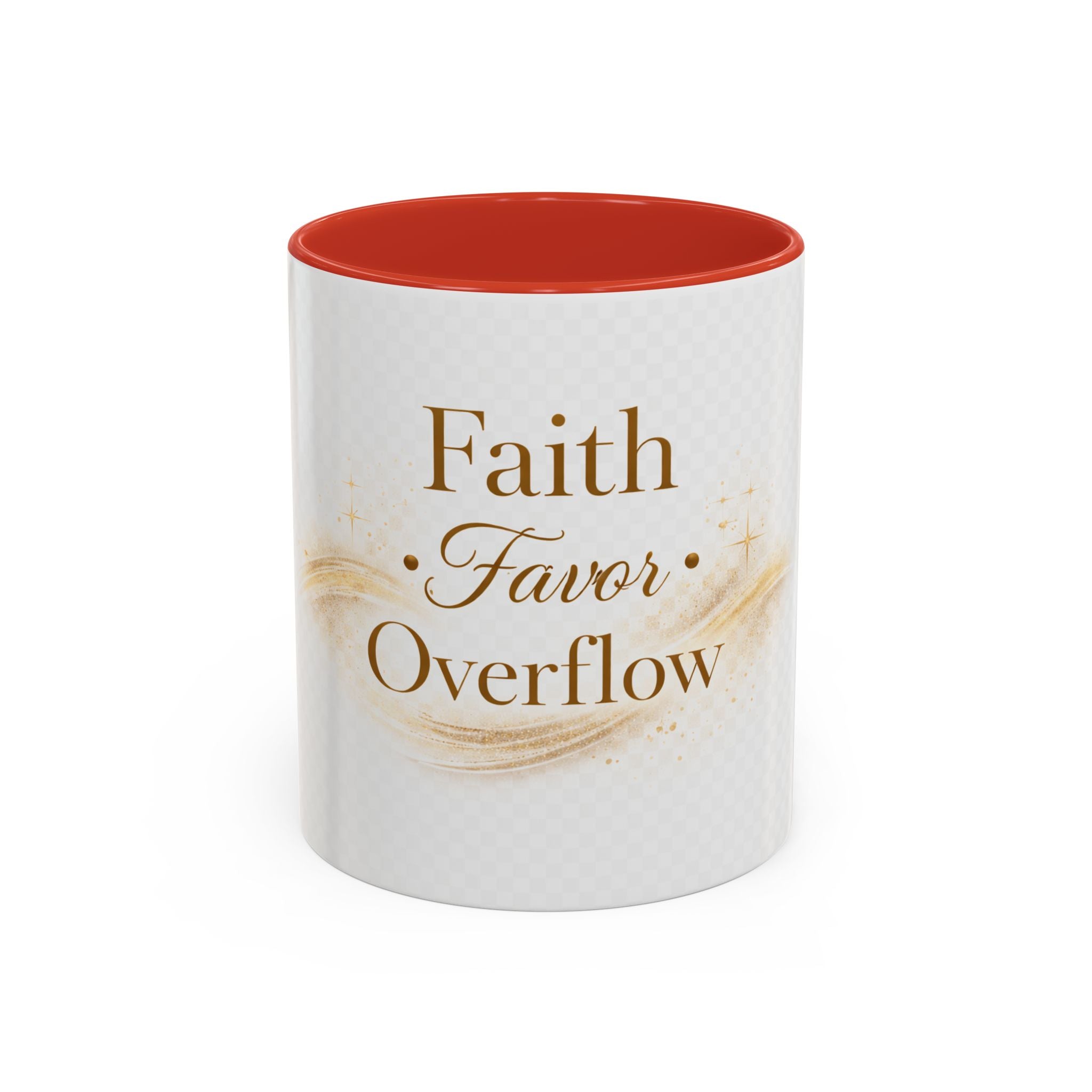 Copy of Faith Favor Overflow Ceramic Coffee Mug – Inspirational Christian Accent Mug