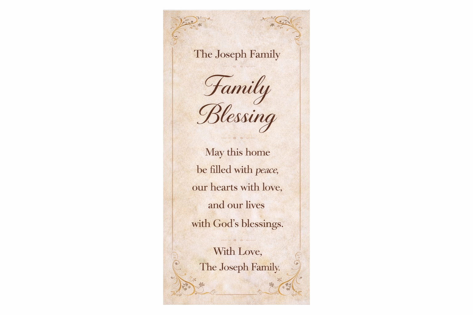 GoldenSeed Blessings set of 3|Bless Our Home, Little Prayer of Blessings & Family Blessing (Copy)