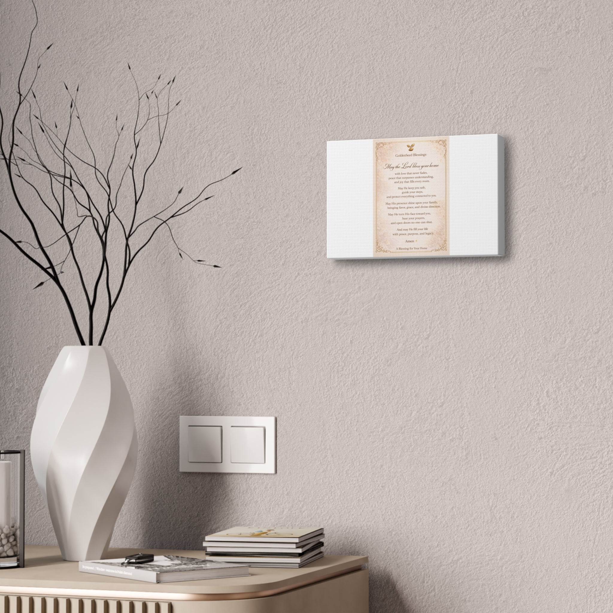 Bless Our Home Wall Art| May the Lord Bless Your Home| GoldenSeed Blessings