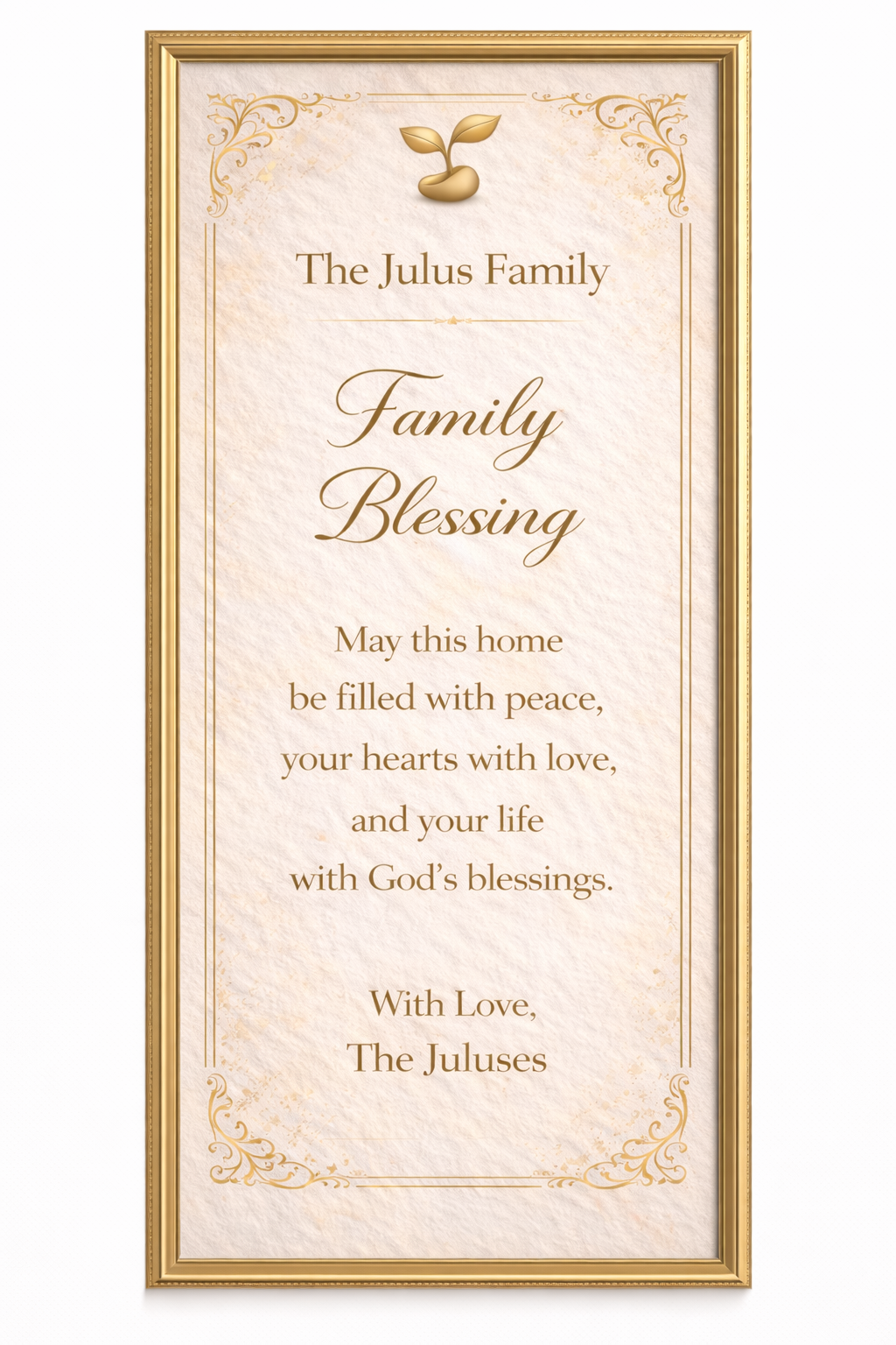 Family Blessing Bundle – 3 Luxury Posters (Personalized)