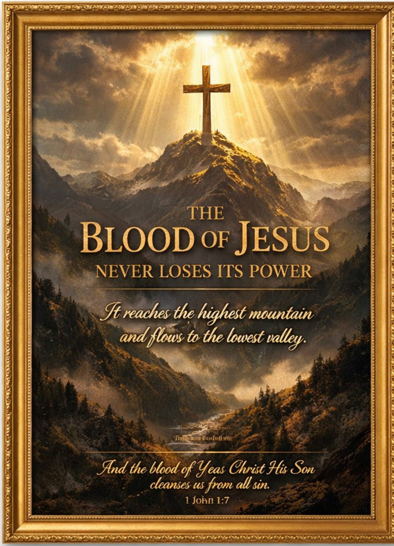 The Blod of Jesus -Prophetic wall Art